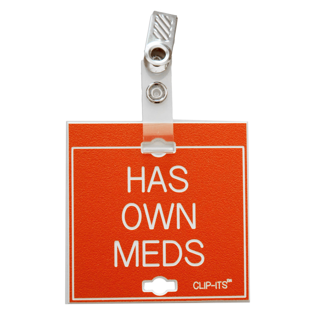 Clip-Its™ - Medication & Special Diet Considerations (Orange with White Text)