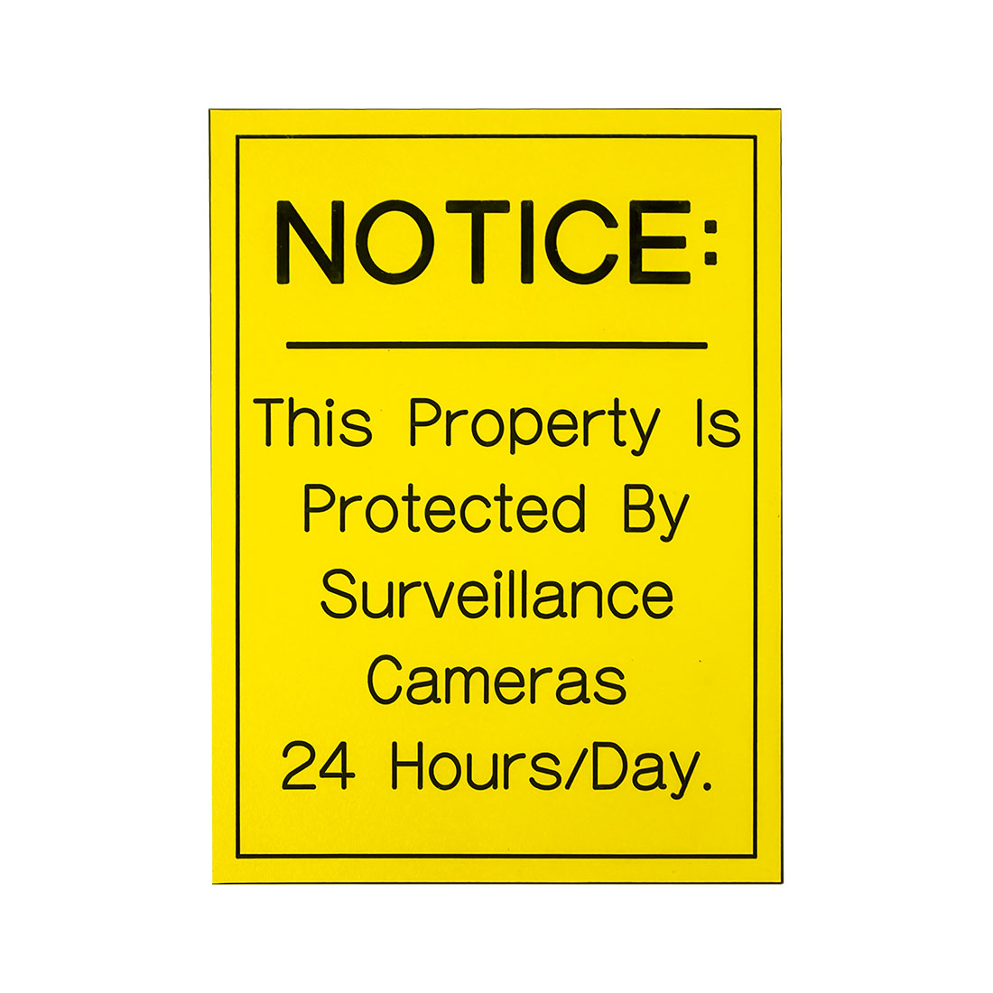 Property Protected By Surveillance Cameras