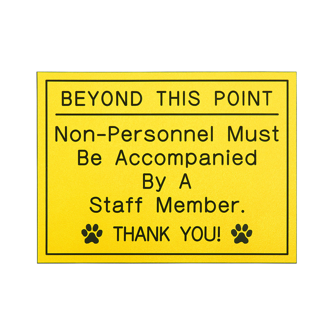 BEYOND THIS POINT Non-Personnel...
