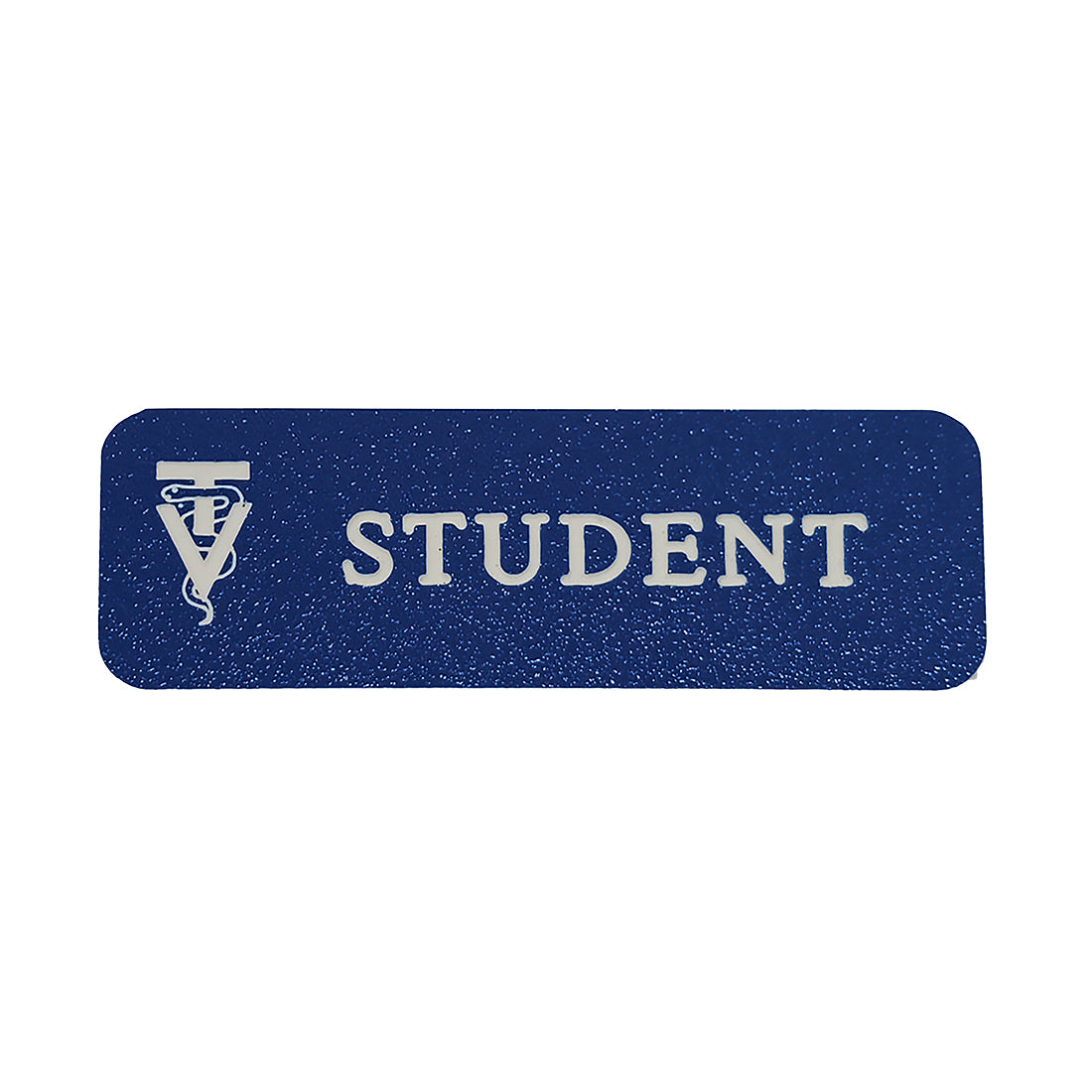 Vet Tech STUDENT Name Badge - Sapphire Blue / White