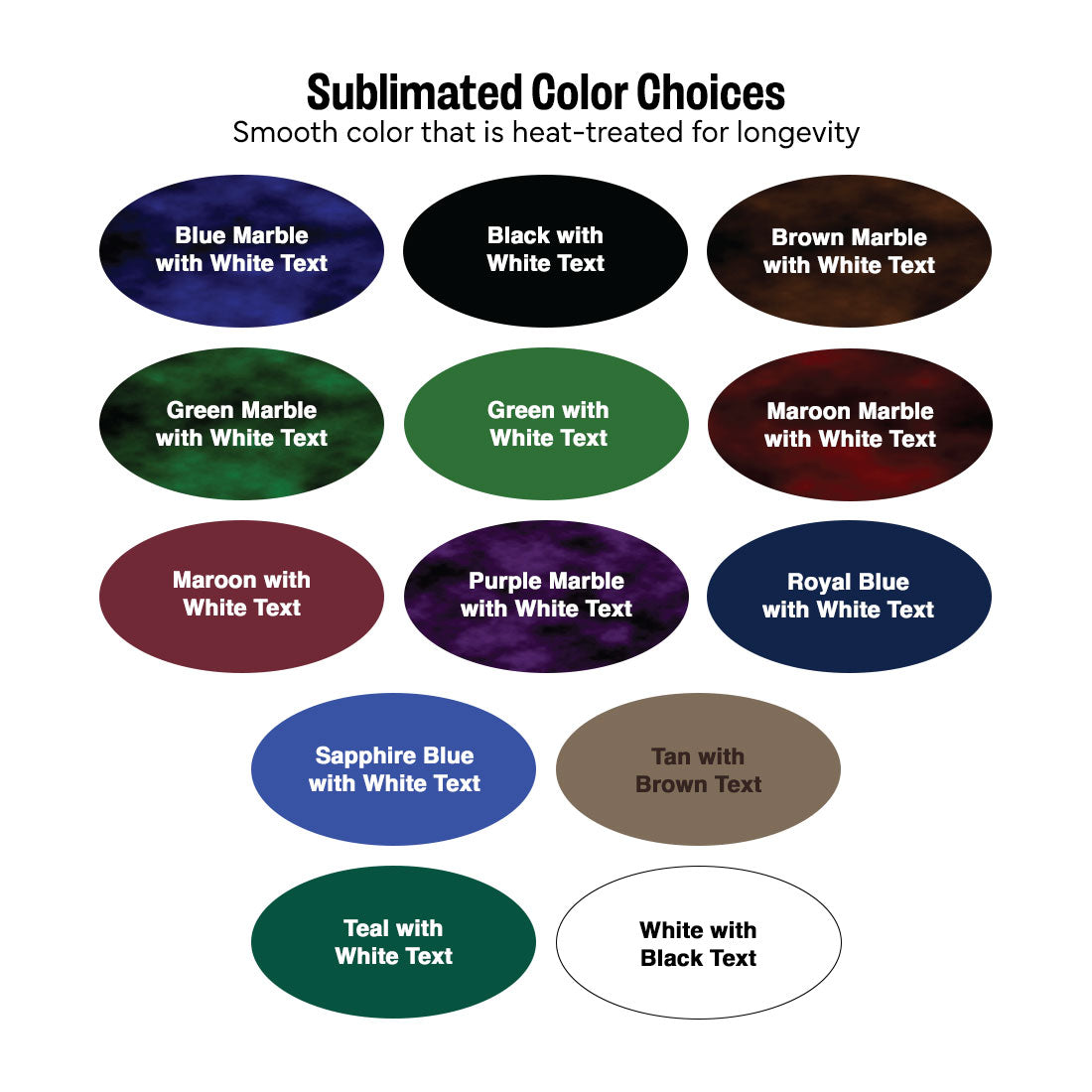 Full Color Oval Room Identification Sign