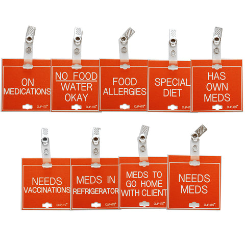 Variety Pack - Medication and Special Diet Considerations Clip-Its™ (Pack of 9)