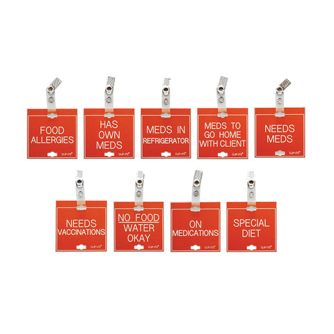 Variety Pack - Medication and Special Diet Considerations Clip-Its™ (Pack of 9)