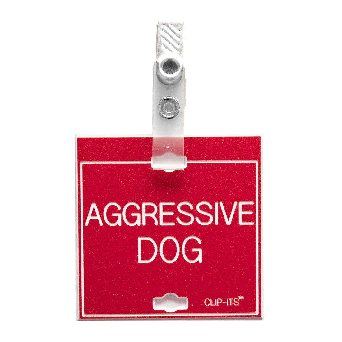 Clip-Its™ - Warning, Safety Issues (Red with White Text)
