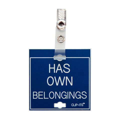 HAS OWN BELONGINGS Clip-Its™ (Pack of 6)