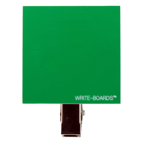 Write-Boards™ Green / White - 2” x 2” (Pack of 12)
