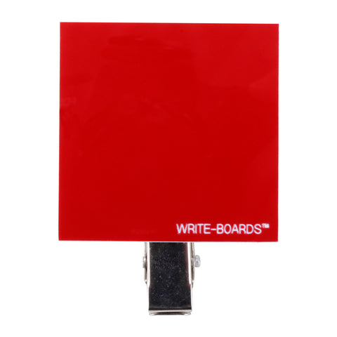 Write-Boards™ Red / White - 2” x 2” (Pack of 12)