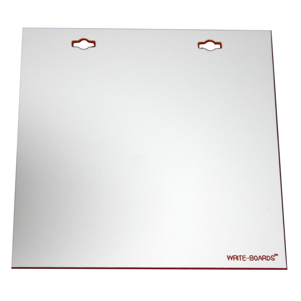 Write-Boards™ White - 6" x 6" - 2 Hole (Pack of 3)