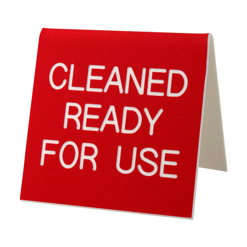 CLEANED READY FOR USE Tent Sign, 3" x 3" (Bag of 3)