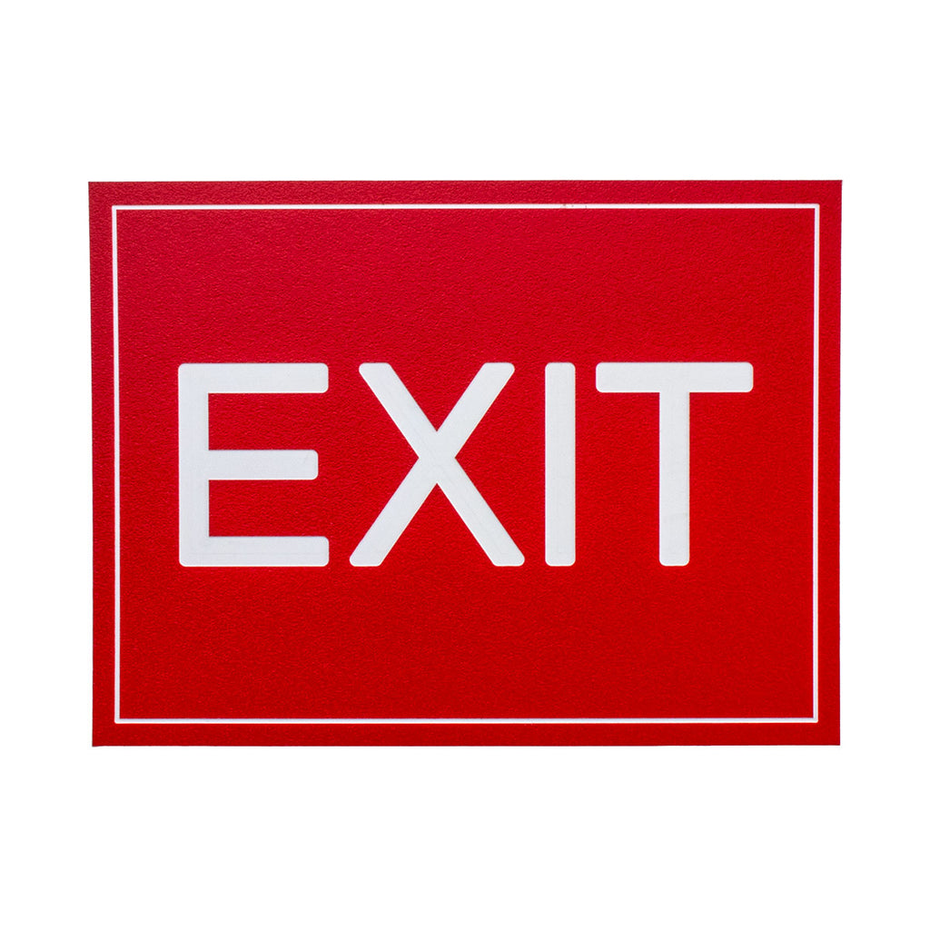 EXIT - Wall Sign 8 in. x 6 in., Red / White