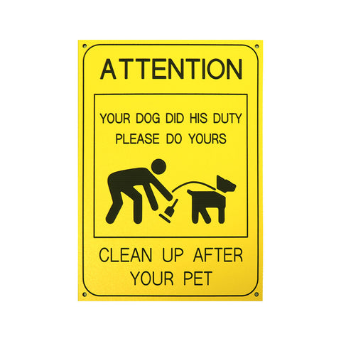 YOUR DOG DID HIS DUTY PLEASE DO YOURS