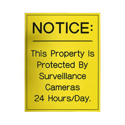 NOTICE: This Property Is Protected... 8" x 12"