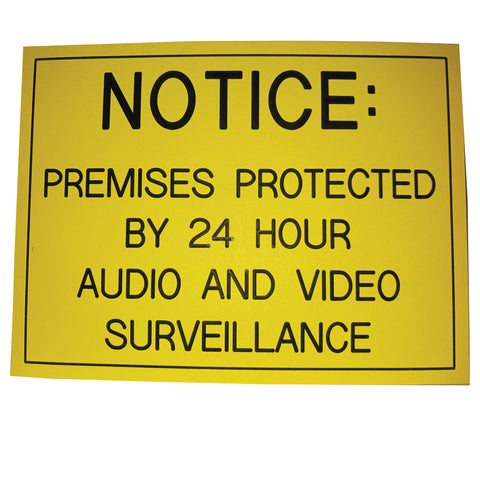 NOTICE: PREMISES PROTECTED BY 24 HOUR...