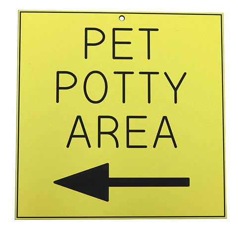 PET POTTY AREA ←