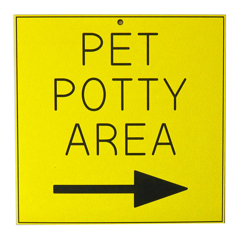 PET POTTY AREA →