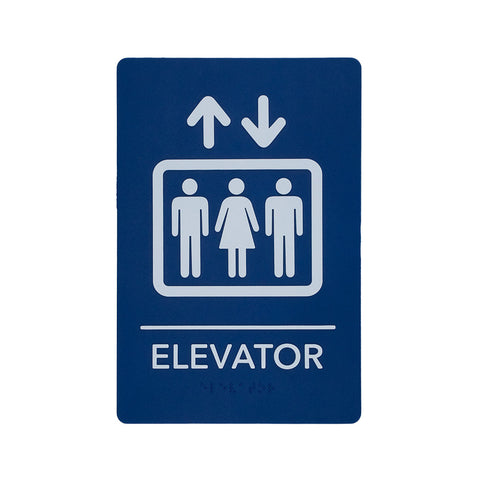 Elevator - Braille Sign