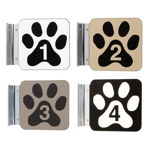 Corridor (Paw) Room - 5" x 5" Sign, Double-Sided with Wall Mount