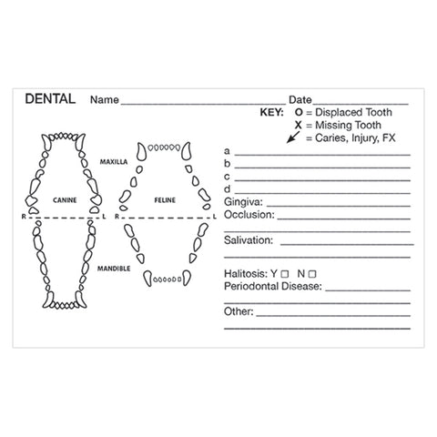 Medical Record Stickers - Dental