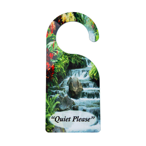 "Quiet Moments Near a Waterfall" Door Hanger