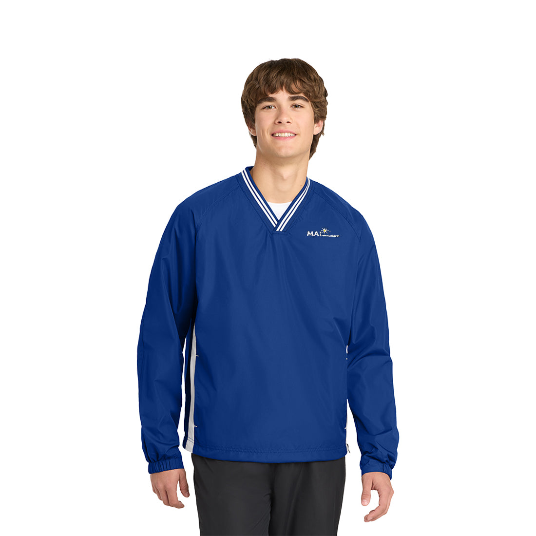 Tipped V-Neck Raglan Wind Shirt - Men's / Unisex
