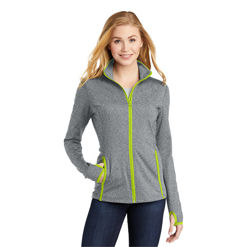 Sport-Tek® Sport-Wick® Soft Brushed Stretch Full-Zip Jacket - Ladies