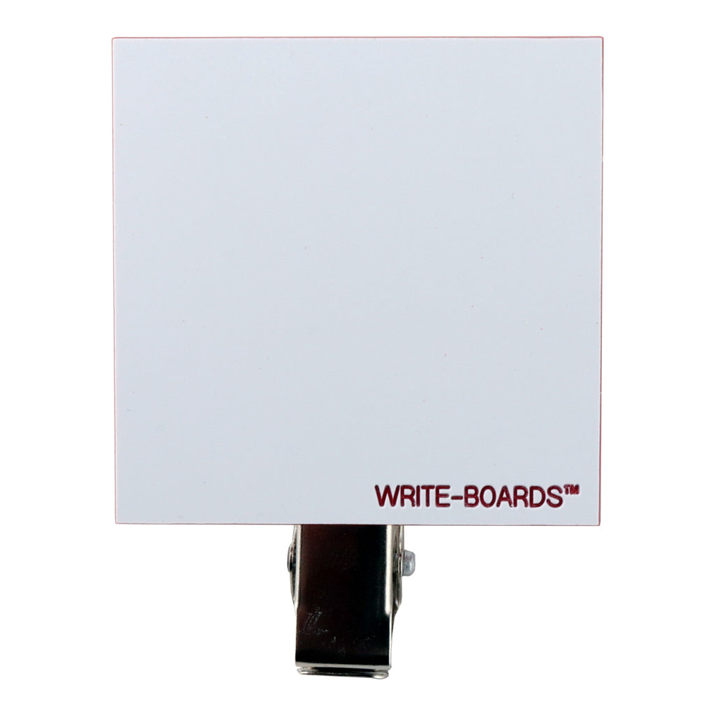 Write-Boards™ White / Red - 2” x 2” (Pack of 6)