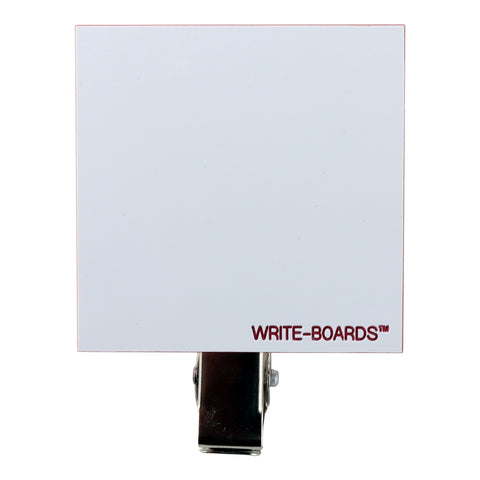 Write-Boards™ White / Red - 2” x 2” (Pack of 12)