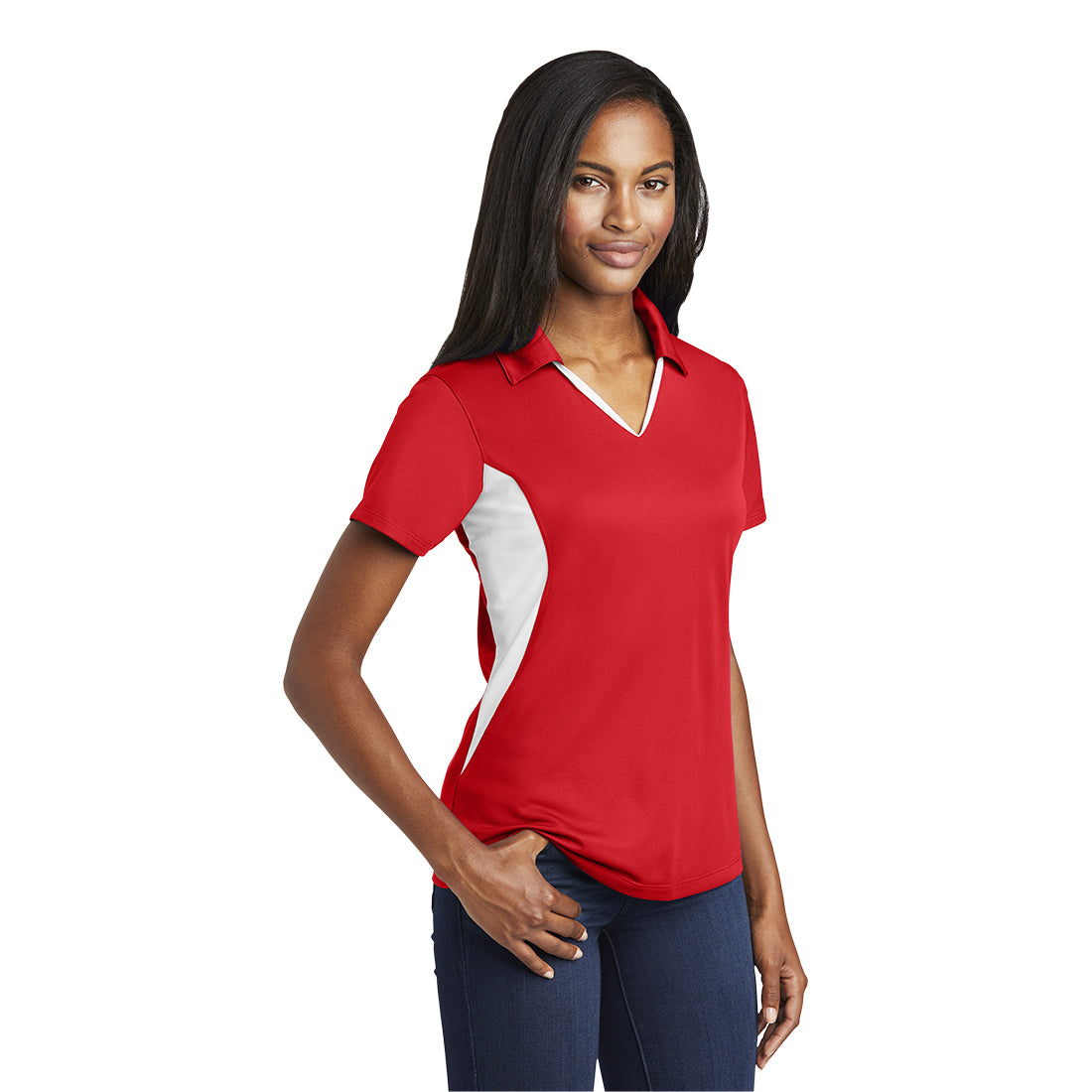 Sport-Tek® Sport-Wick® Color Block Polo - Ladies – Visual Management LLC