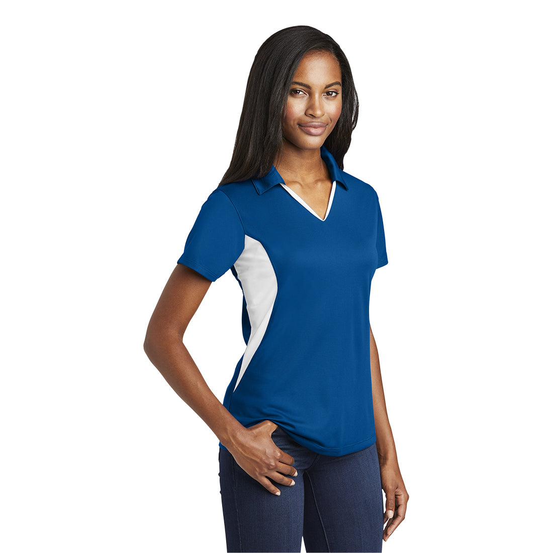 Sport-Tek® Sport-Wick® Color Block Polo - Ladies – Visual