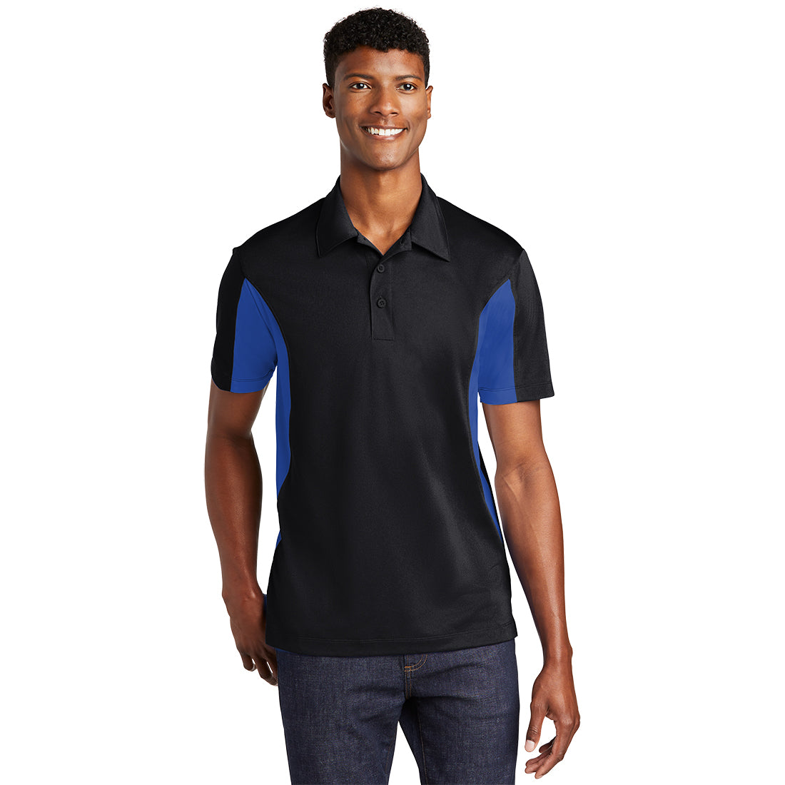 Sport-Tek® Sport-Wick® Color Block Wicking Polo - Men's – Visual Management  LLC