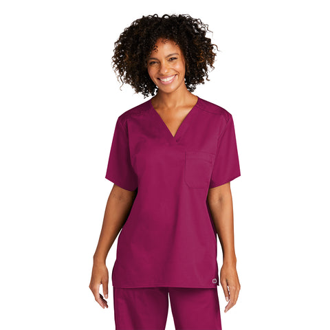 WonderWink® Unisex WorkFlex™ Chest Pocket V-Neck Top