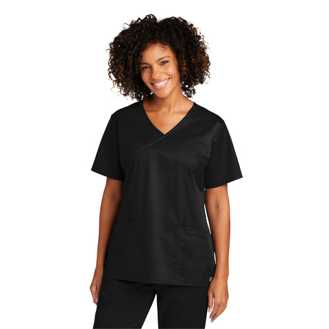 Wink® WorkFlex Mock Wrap Scrub Top - Ladies