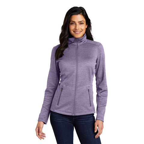 Port Authority® Ladies Digi Stripe Fleece Jacket