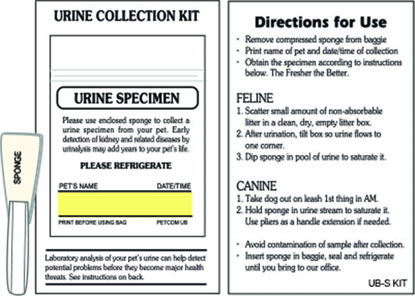 Urine Kit with Sponge on Card (100/Pkg)