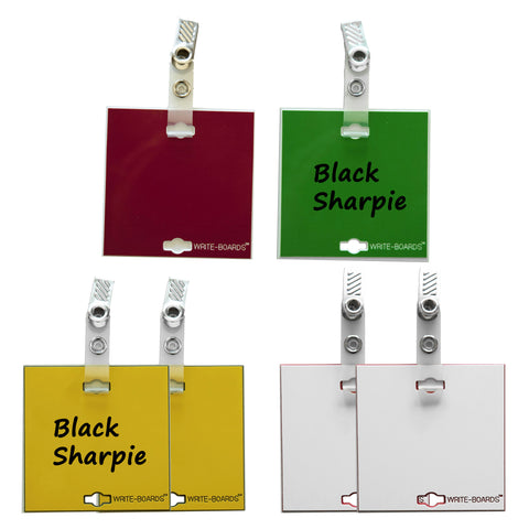 Variety Pack - Write-Boards™ - 3" x 3" (Pack of 6)