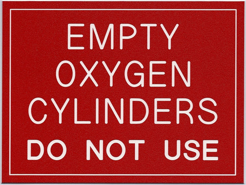 EMPTY OXYGEN CYLINDERS...