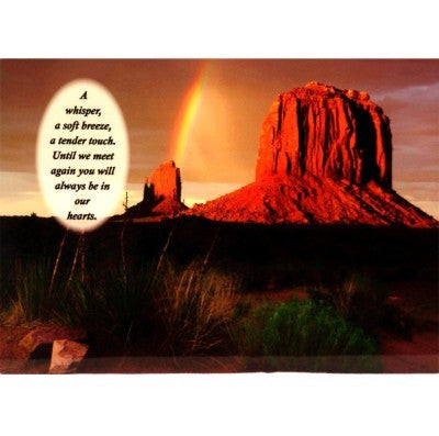 "Quiet Moments Desert Sunset" Personalized Full Color Plaque