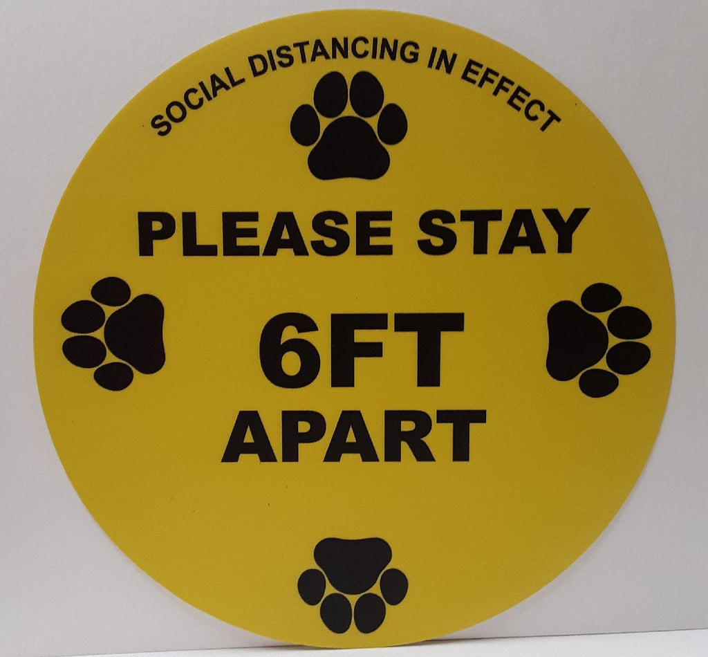 Indoor Floor Decal, 12" x 12"