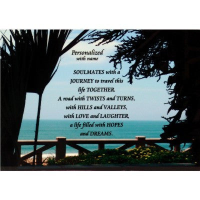 "Quiet Moments Ocean" Personalized Full Color Plaque