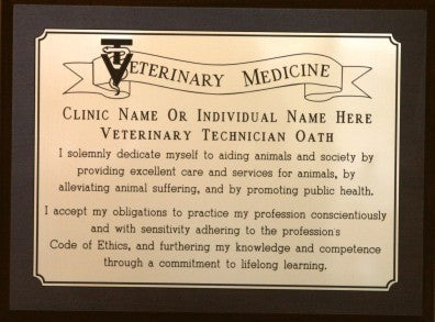 Veterinary Medicine Technician Oath