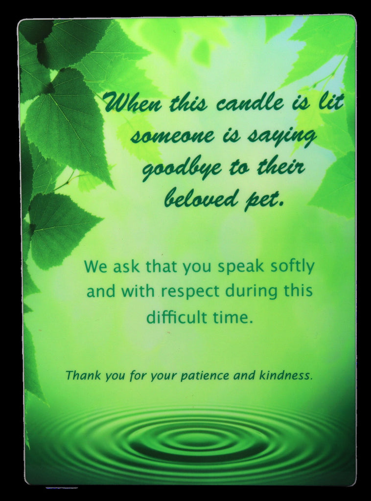 "When This Candle..." Full Color Plaque